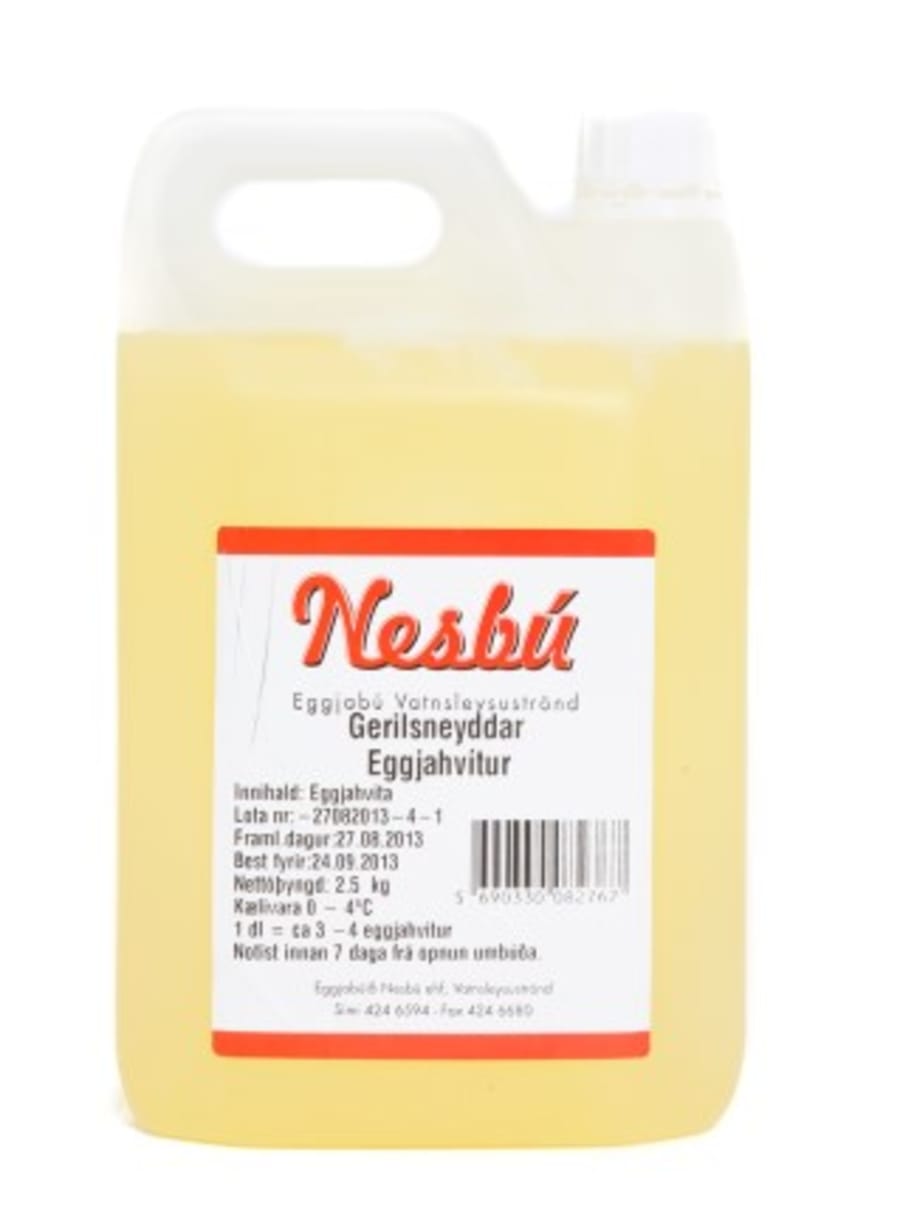 Eggjahvítur í brúsa 2,5L