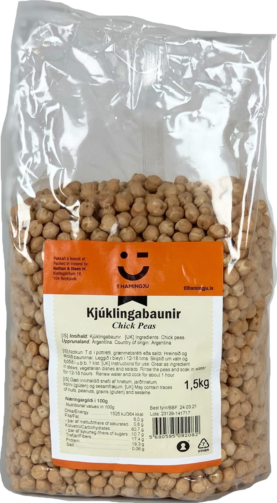 Ekran Kjúklingabaunir 1,5 kg (6)