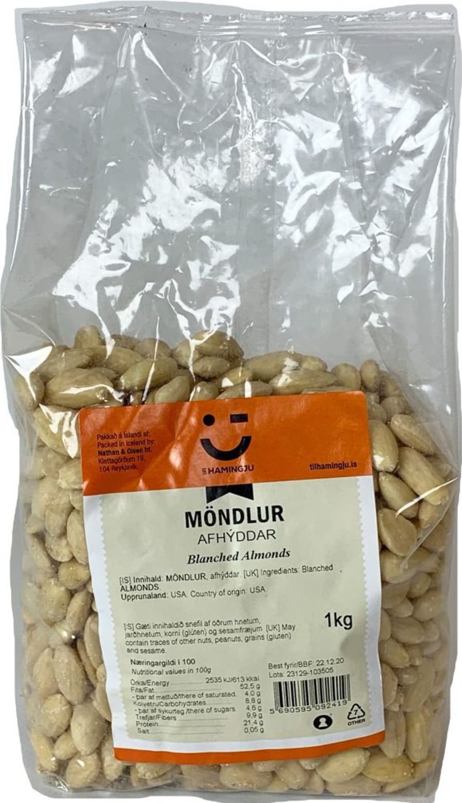 Ekran Möndlur afhýddar 1kg (6)