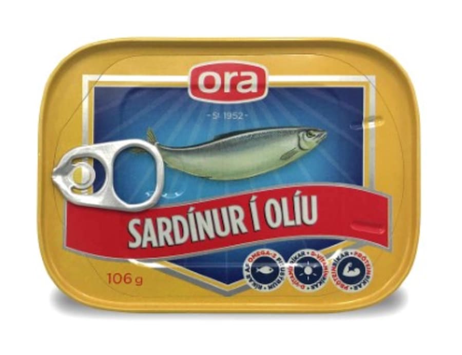 ORA sardínur í olíu 106g