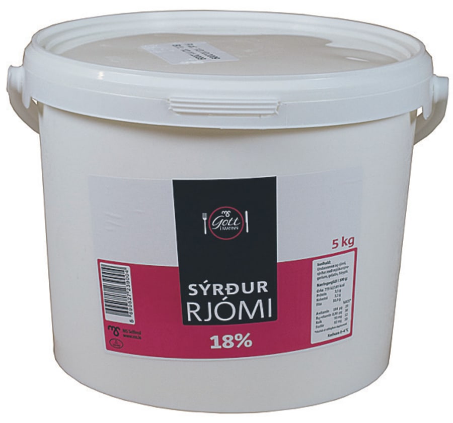 MS sýrður rjómi 18%  5L