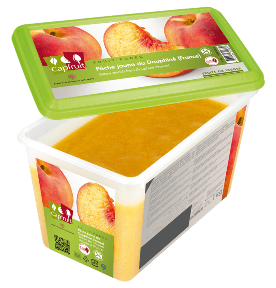 Ferskju Puré Capfruit 1kg án viðbætts sykurs