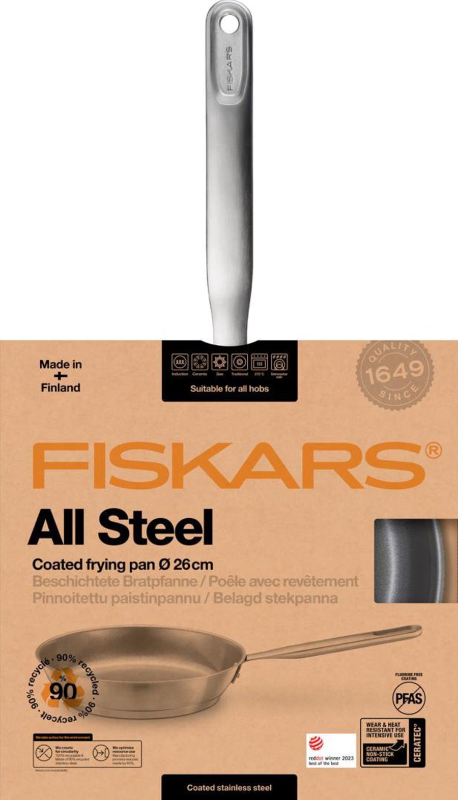 Fiskars ALL STEEL panna 26cm