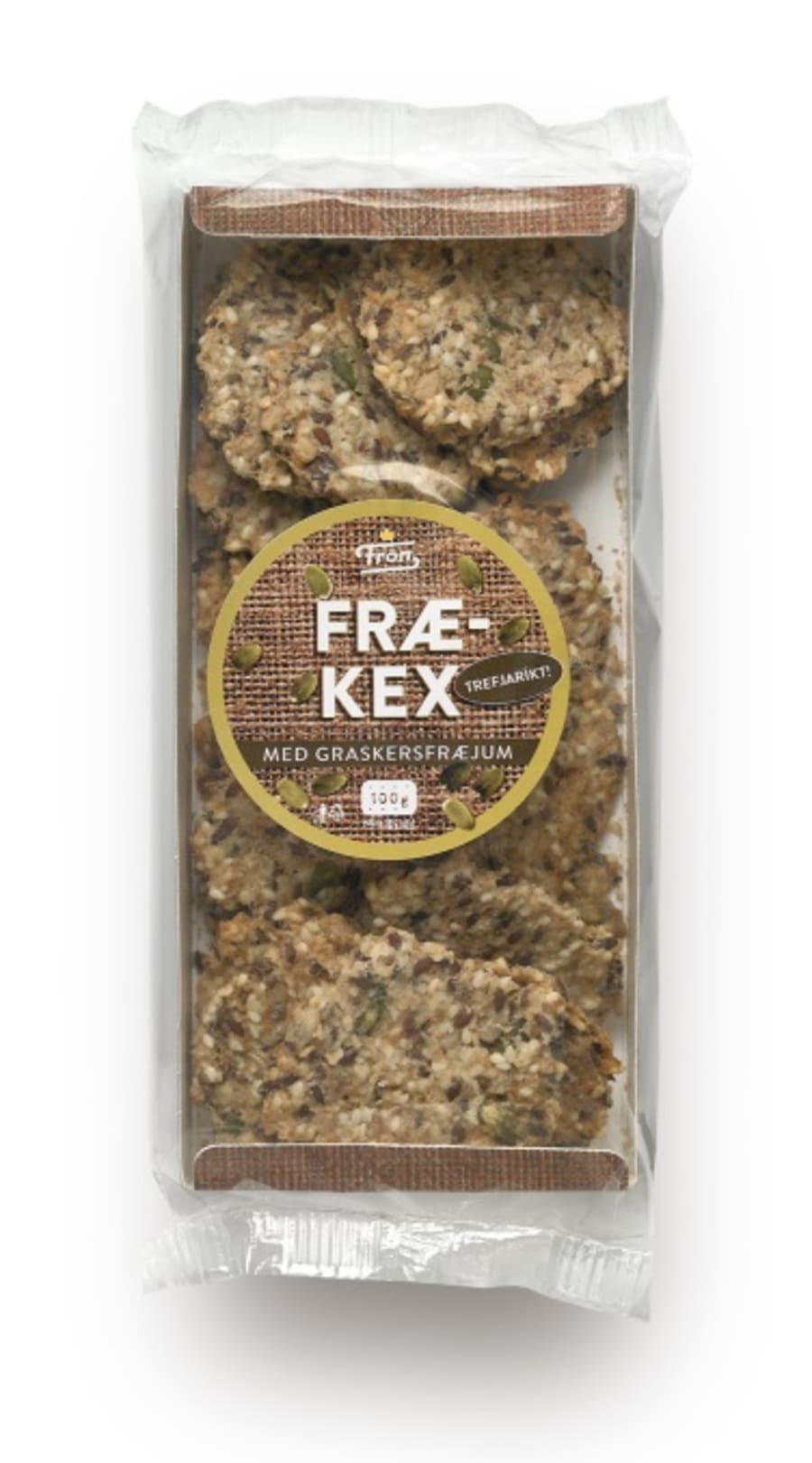 Frón Frækex m. graskersfræjum 100g