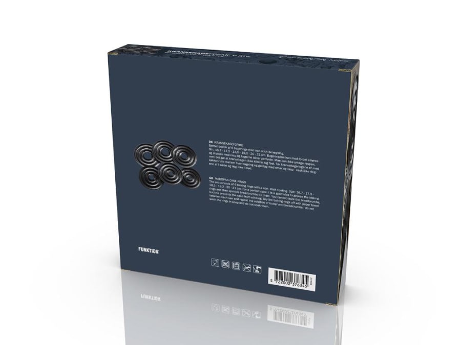 Funktion Kransakökumót 18 hringir teflon