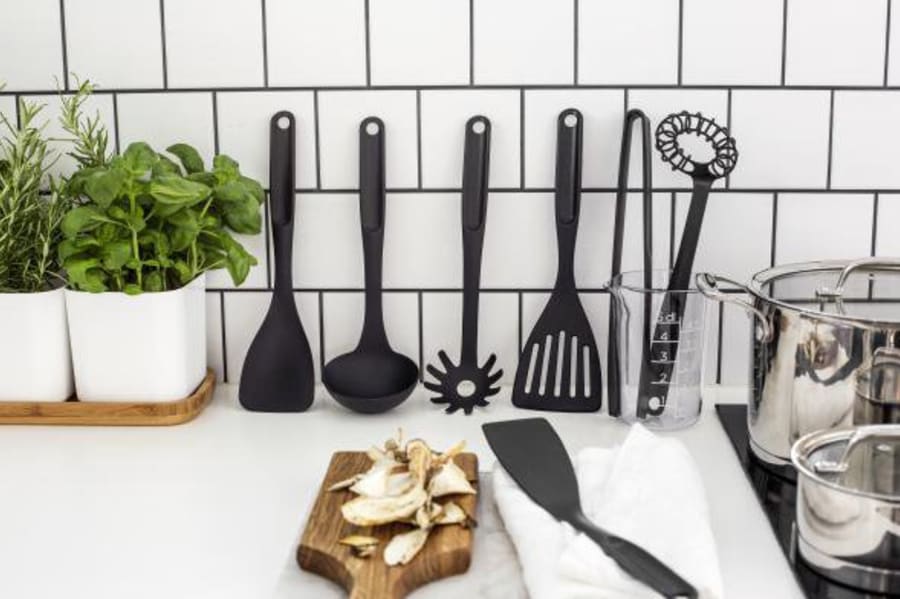 Gastromax Pastaskeið plast svört