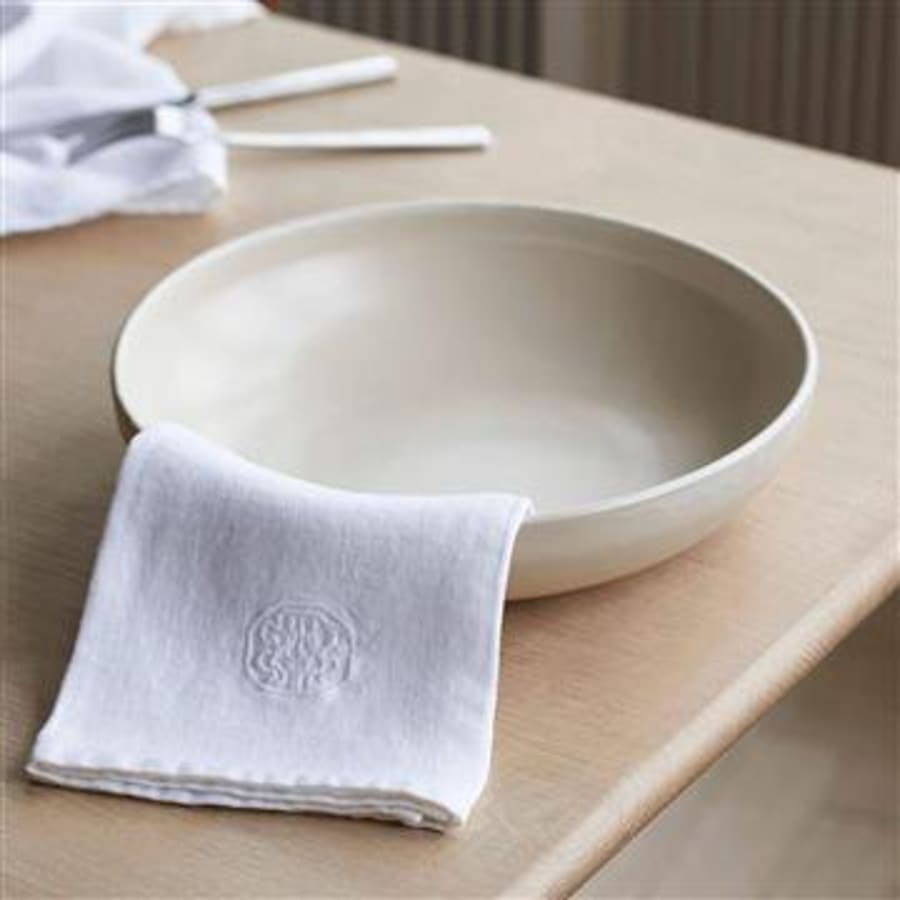 Georg Jensen Damask Servíettur Plain 2stk White