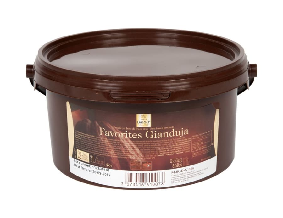 Gianduja nut chocolate Núggat 2,5kg