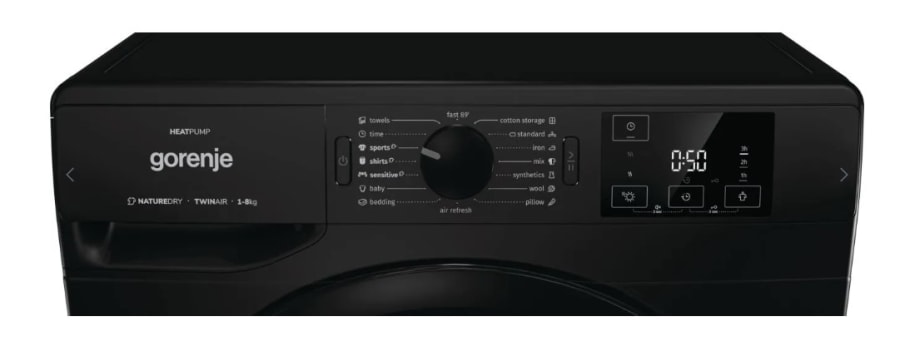 Gorenje þurrkari svartur 8 kg.