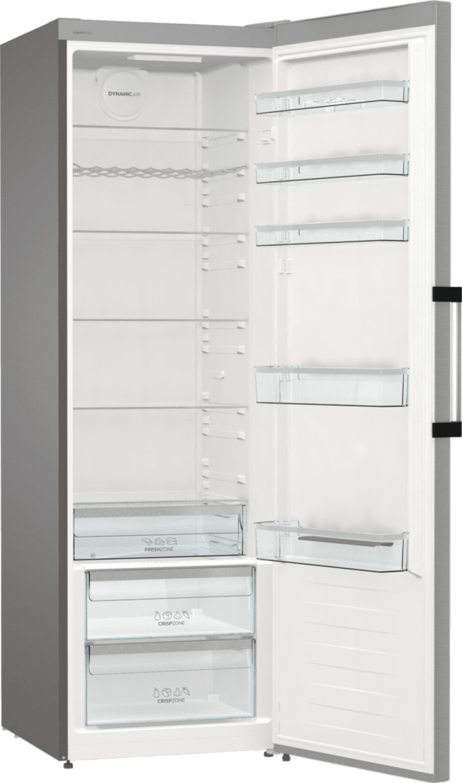 Gorenje kæliskápur stál 185 cm (með skjá)