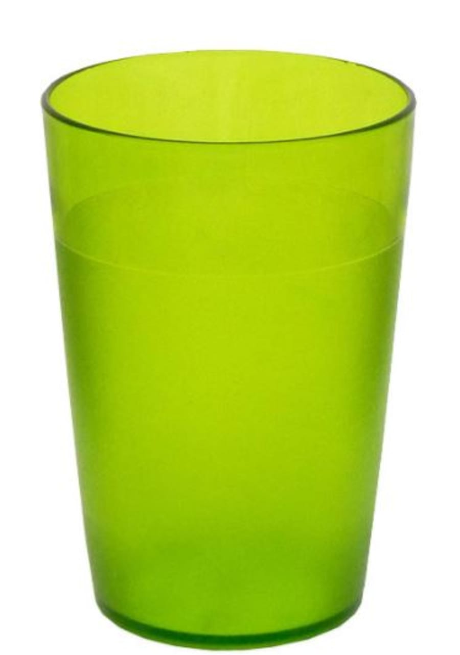 Grænt plastglas 25 cl.