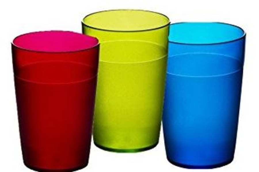 Grænt plastglas 25 cl.
