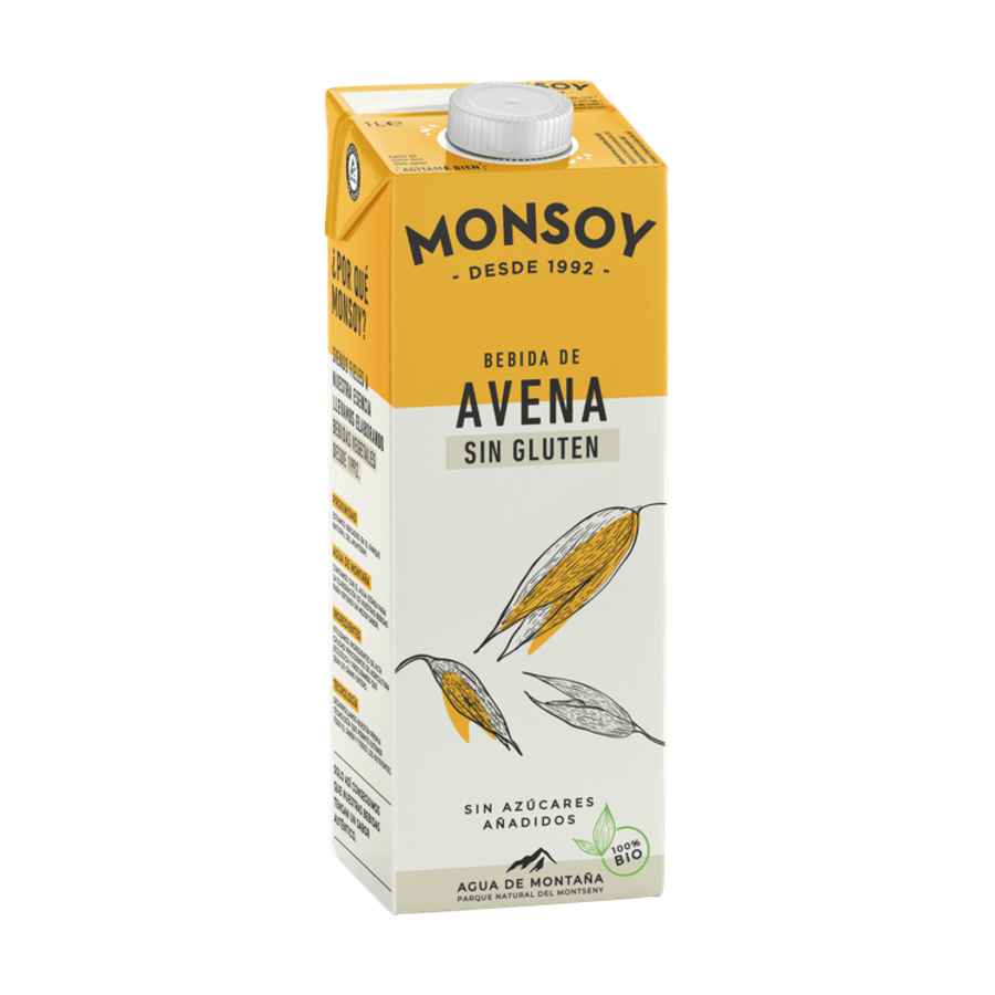 Haframjólk Monsoy lífræn glútenlaus 1ltr