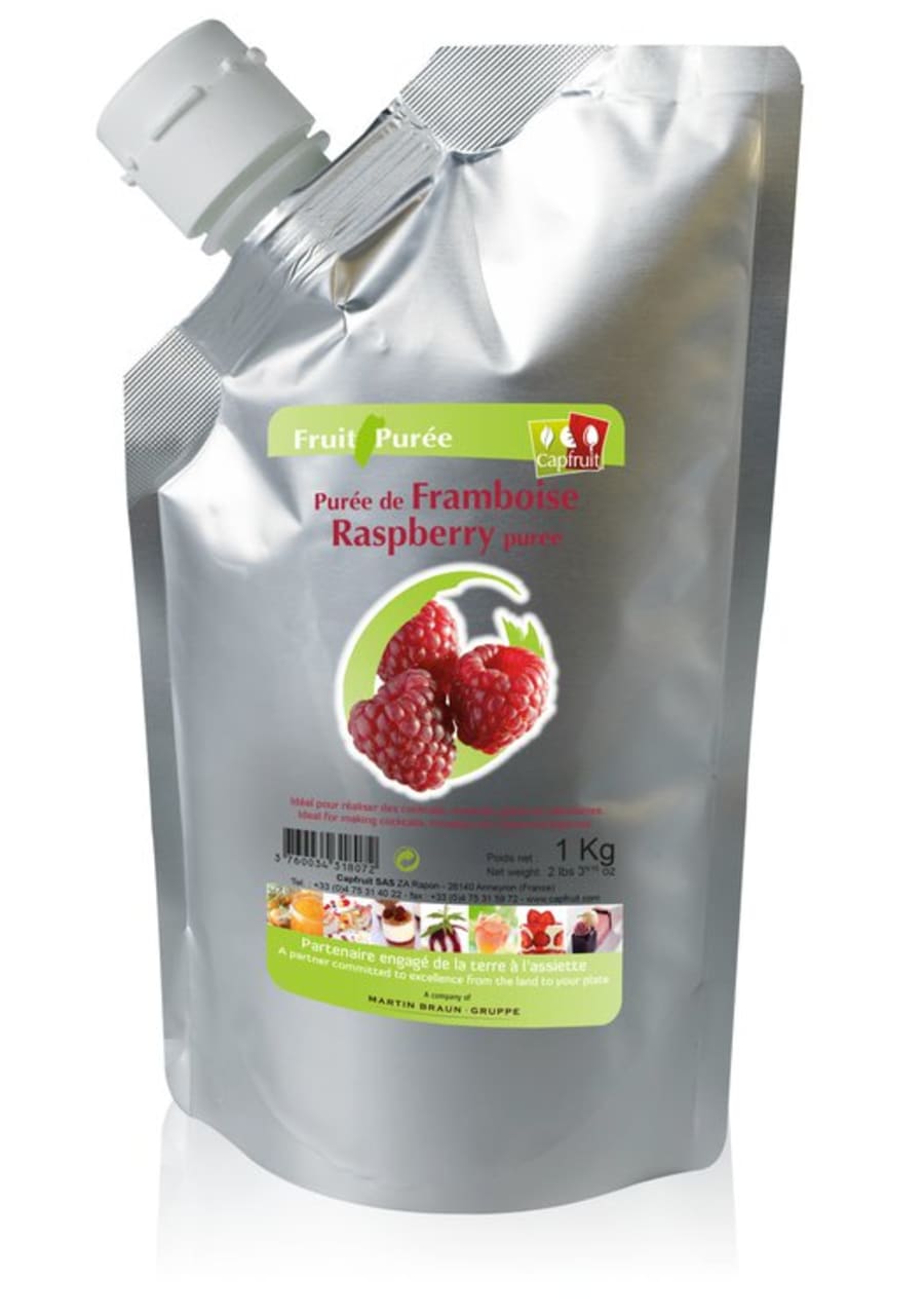 Hindberja Puré í poka 1kg