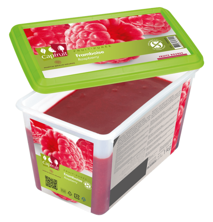 Hindberja Puré Capfruit 1kg án viðbætts sykurs