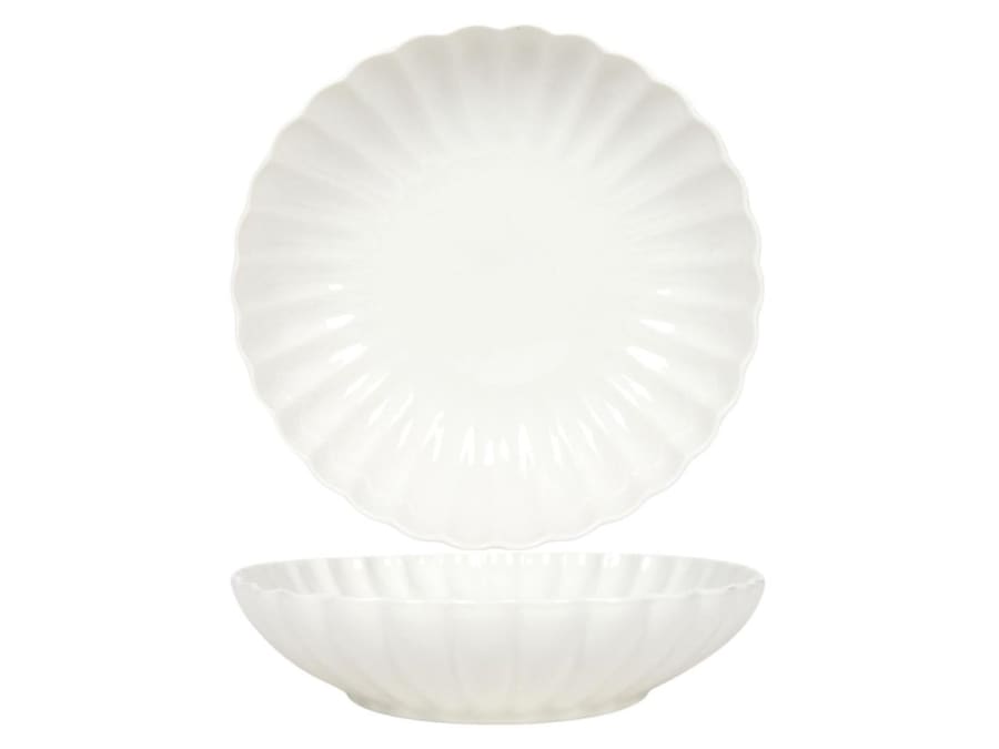 Hit Diskur djúpur Flower ö20cm off white