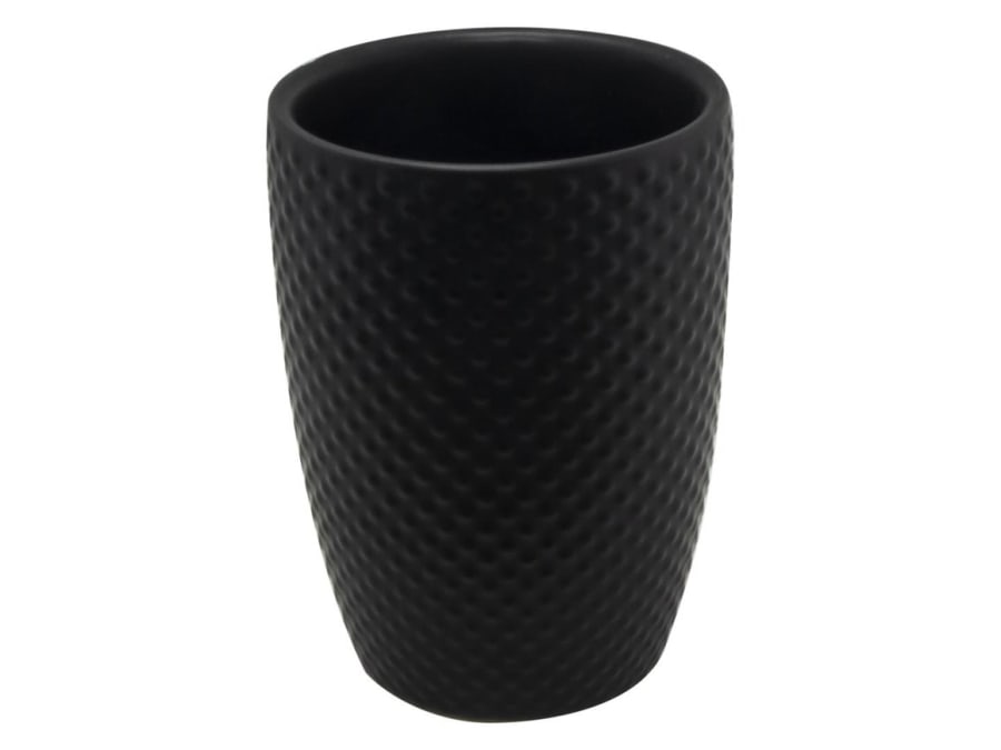 Hit Tannburstaglas hömruð áferð black