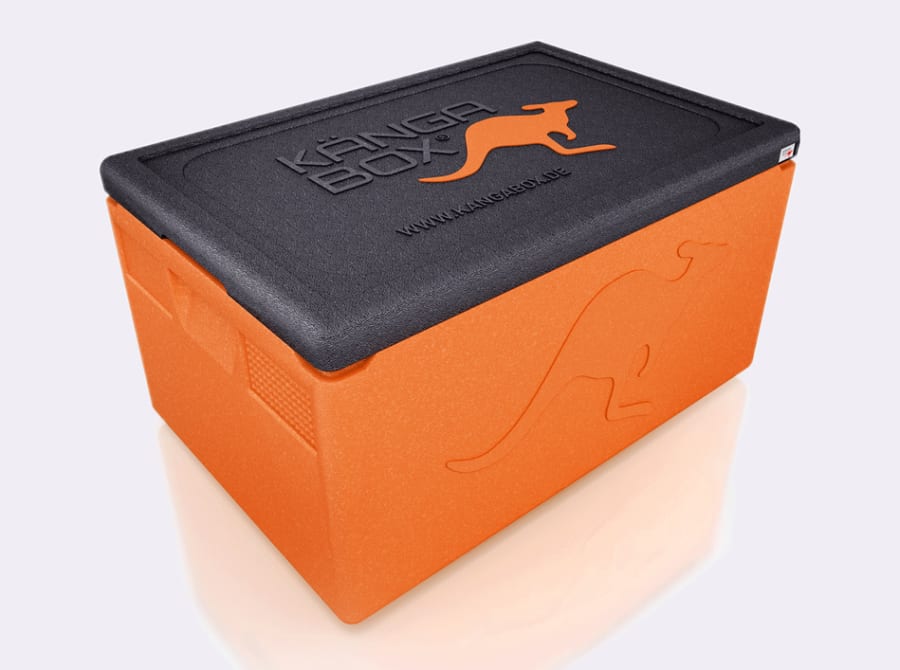 Hitakassi Kangabox appelsínugulur 48ltr