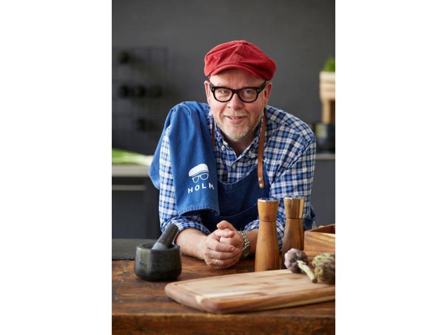 Holm Salt og pipar kvörn sett 20,5cm acacia viður