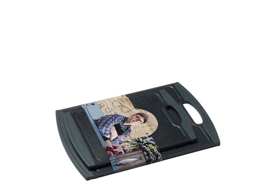 Holm Skurðarbretti plast 2stk grátt