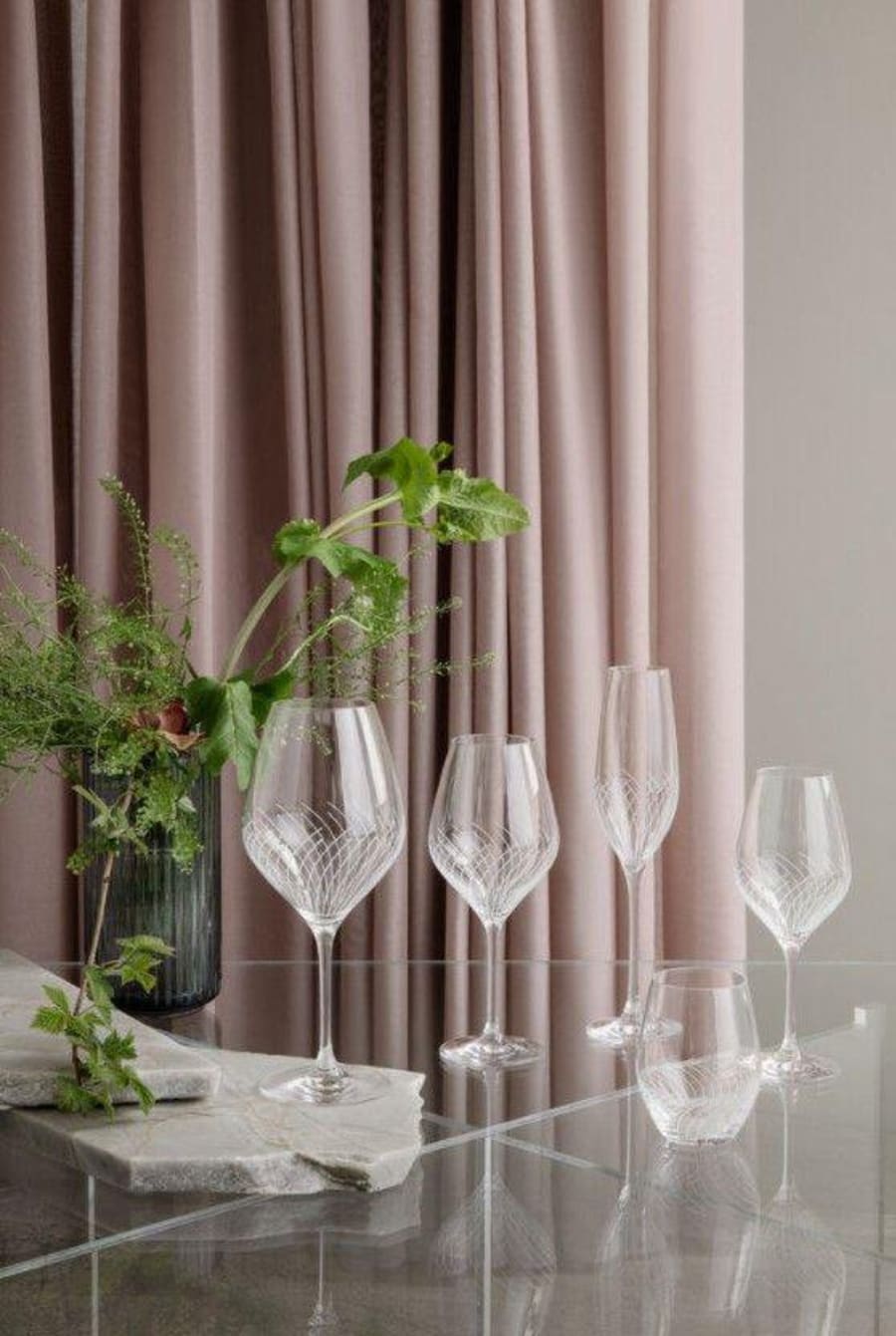 Holmegaard Cabernet Lines Kampavínsglas 29cl. 2 stk