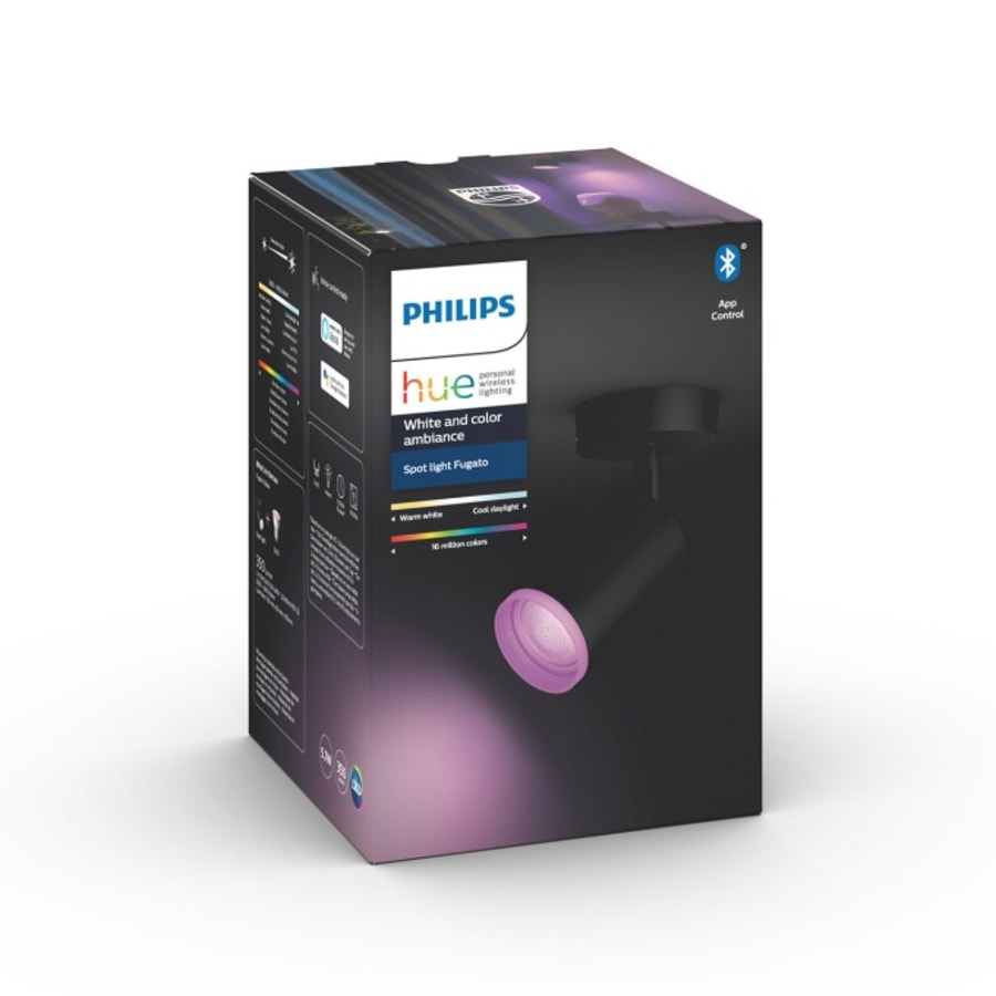 HUE Fugato Single Spot Svartur 1 x 5,7W
