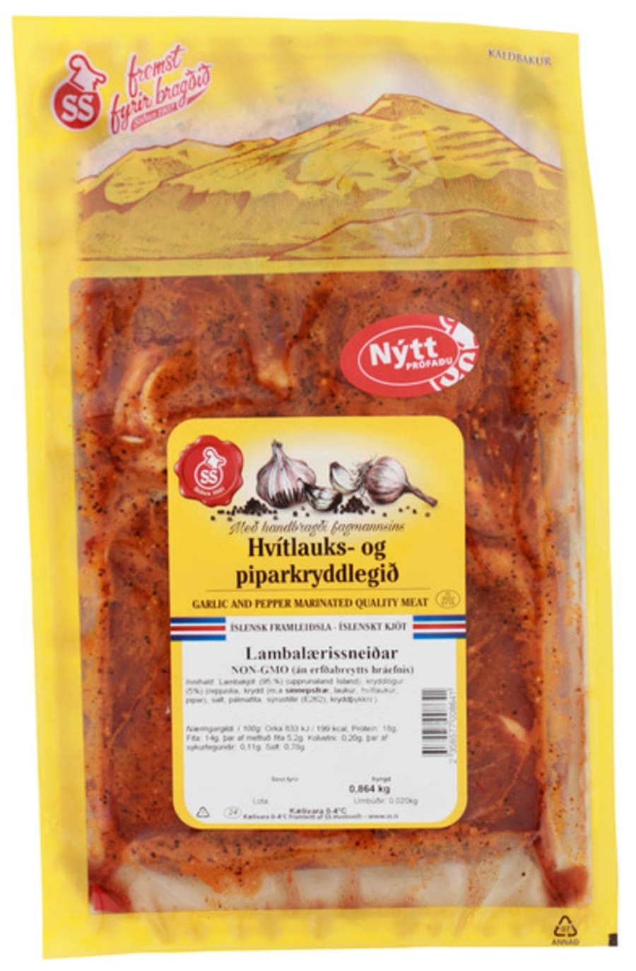 Hvítlaukspipar lærissneiðar lt