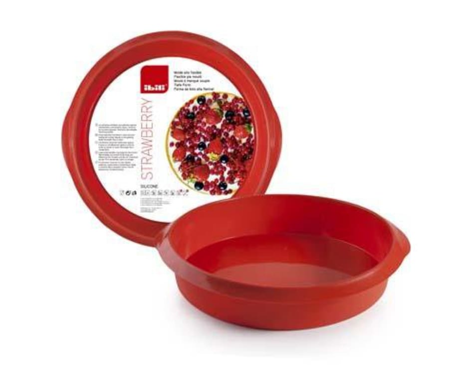 Ibili Tertuform 20cm silicon rautt