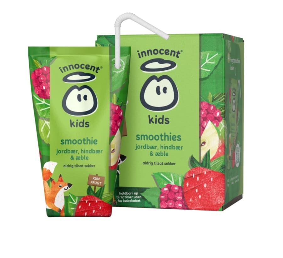 Innocent Kids Jarðarber, Hindber og Epli 150ml