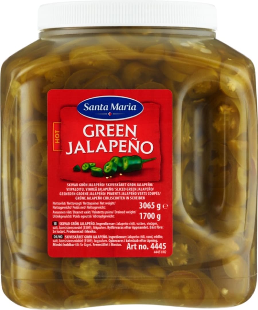 Jalapeno grænn 3kg sneiddur