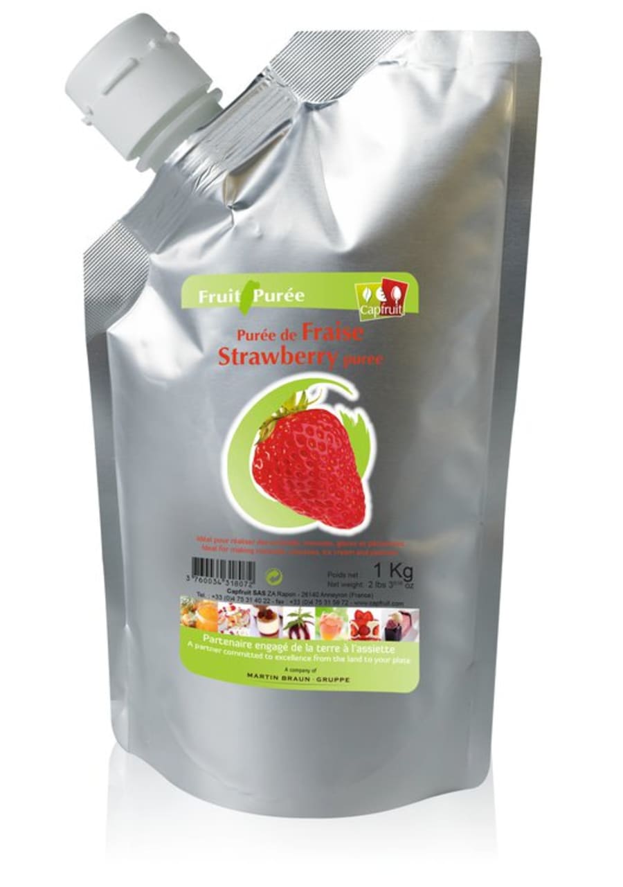 Jarðarberja Puré í poka 1kg
