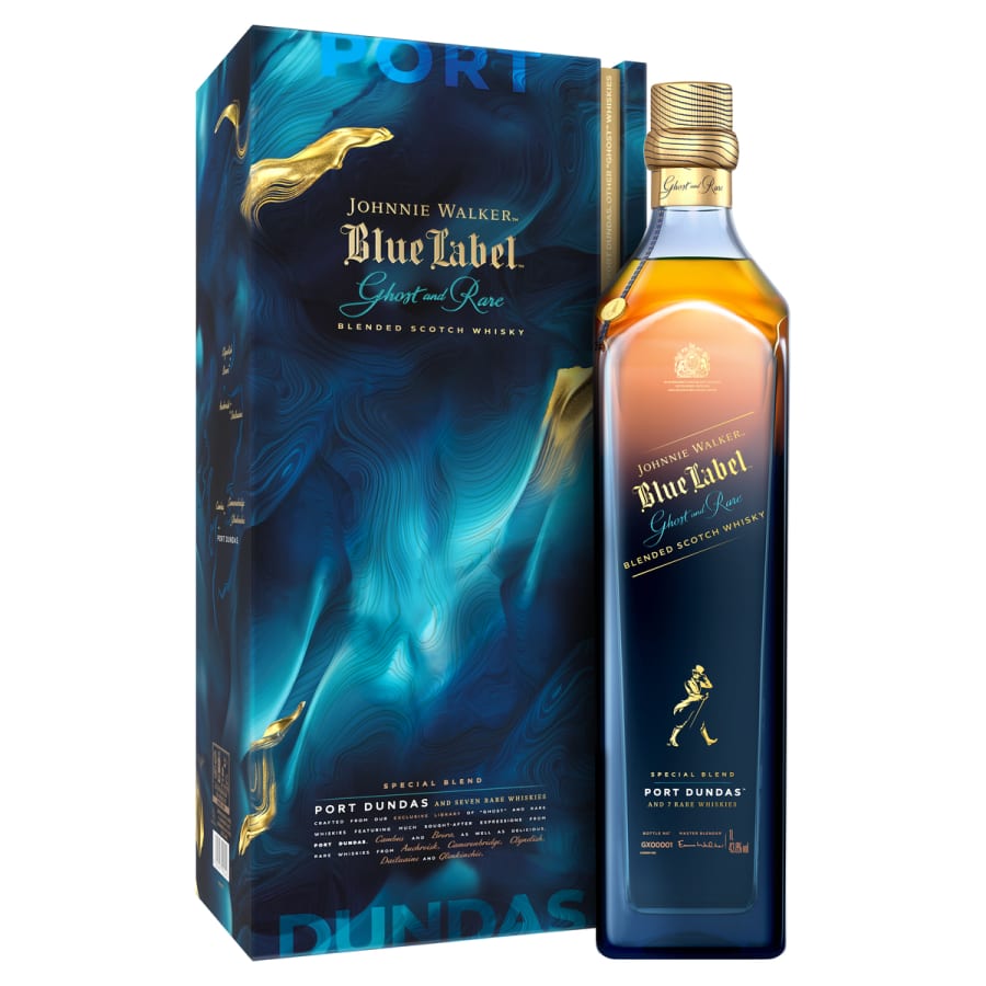 Johnnie Walker Blue Label Ghost & Rare frá Port Dundas