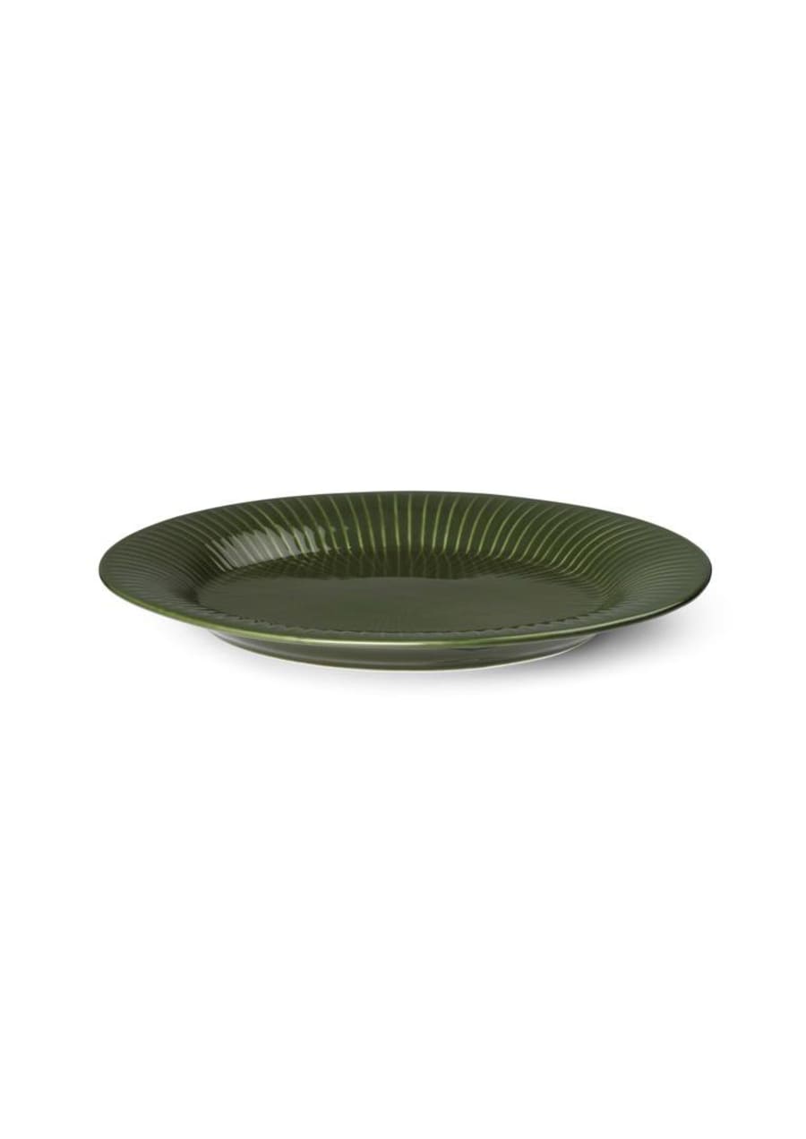 Kahler Hammershoi Oval Diskur 28,5x22,5cm Grænn
