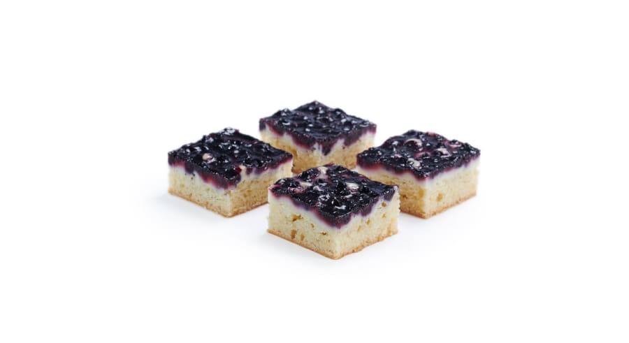Kaka fleki bláberja/sítrónu vegan/laktósafrí 24 sneiðar 1,9kg (3stk/ks)