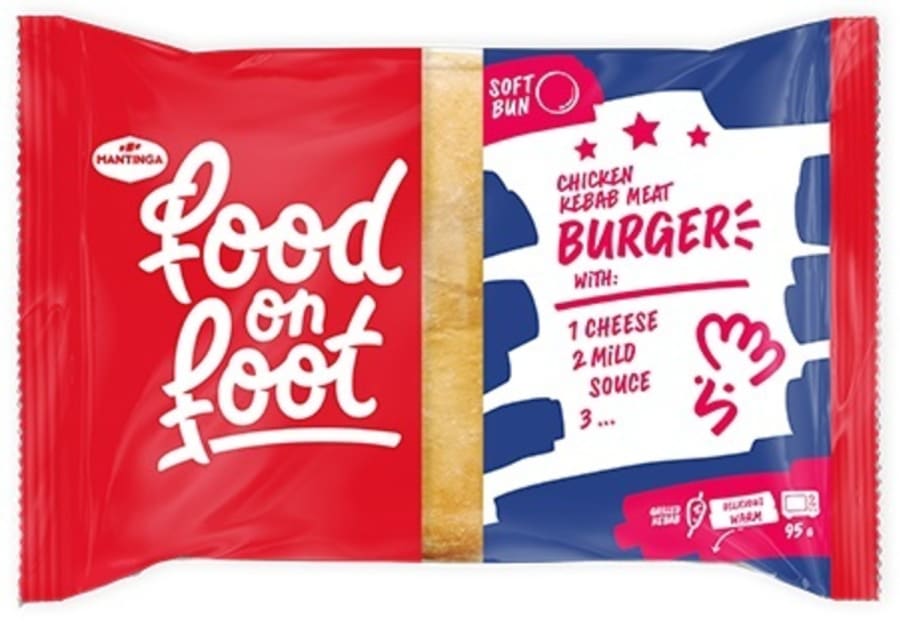 Kebab Kjúklingaborgari í brauði 10x95g