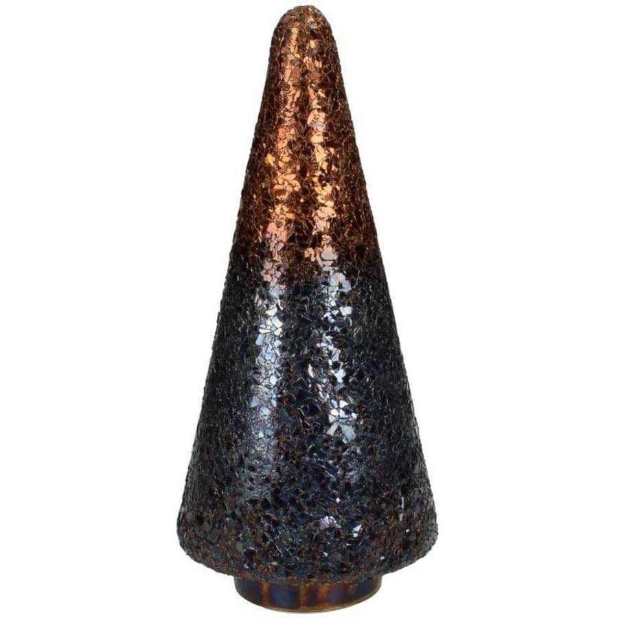 Kersten Jólatré gler 12x12x26cm blue