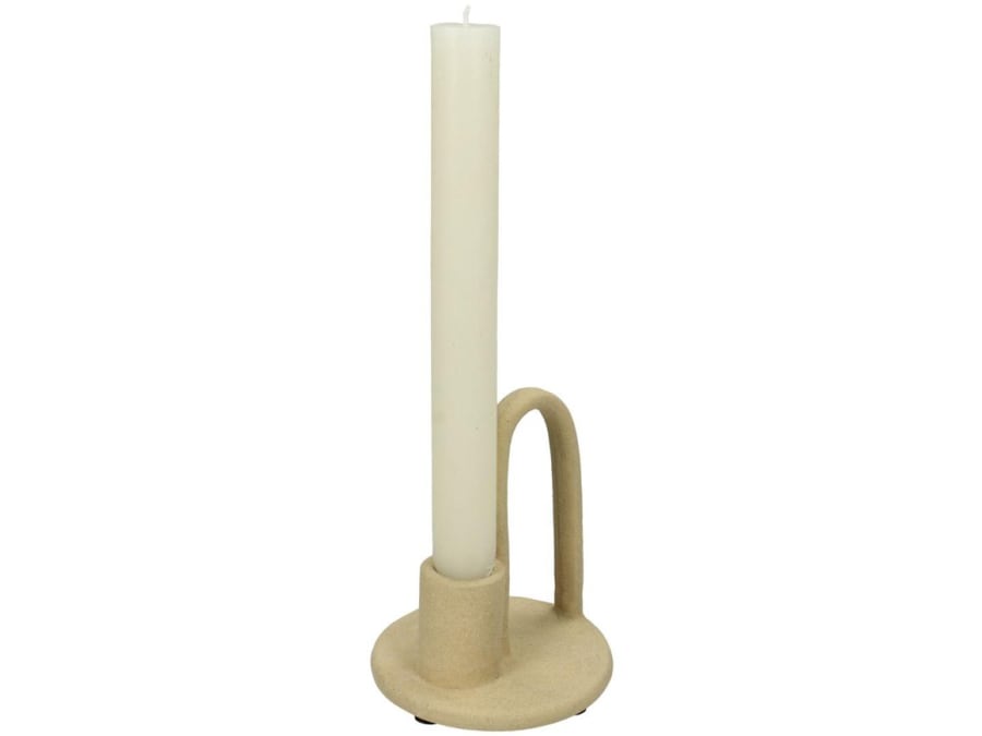 Kersten Kertastjaki grófur með haldi 9x9x10.5 leir beige