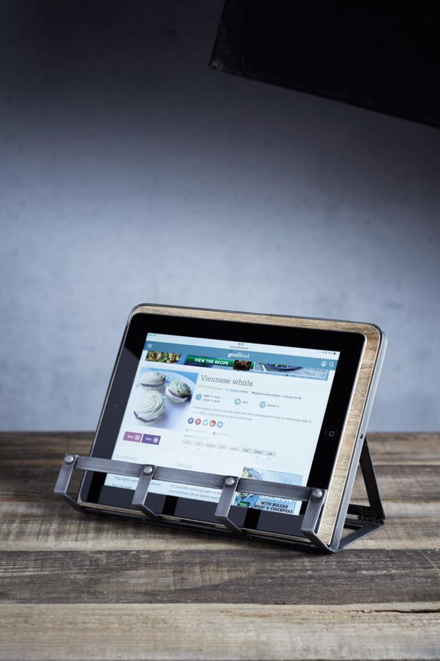 KitchenCraft Industrial standur fyrir uppskriftabók