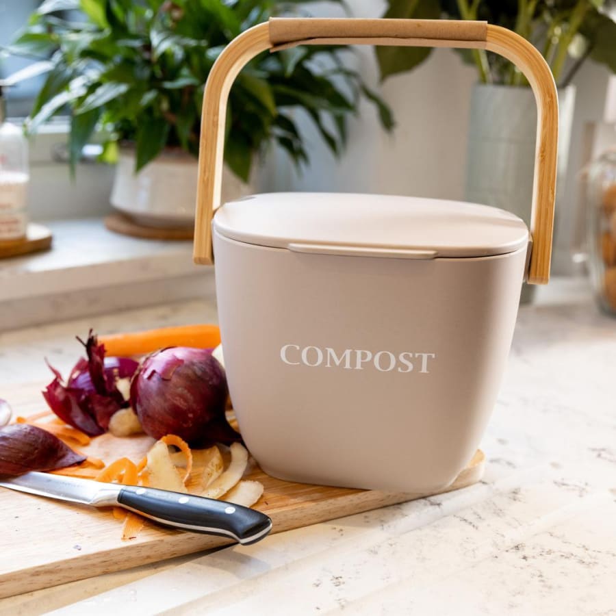 KitchenCraft Ruslafata með bamboo loki cream