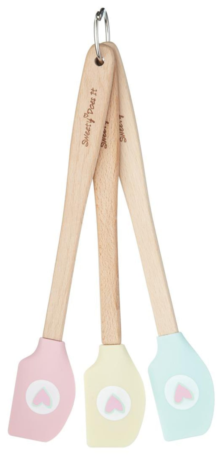 Kitchencraft sleikja 3stk saman í setti 20,5cm 3 litir