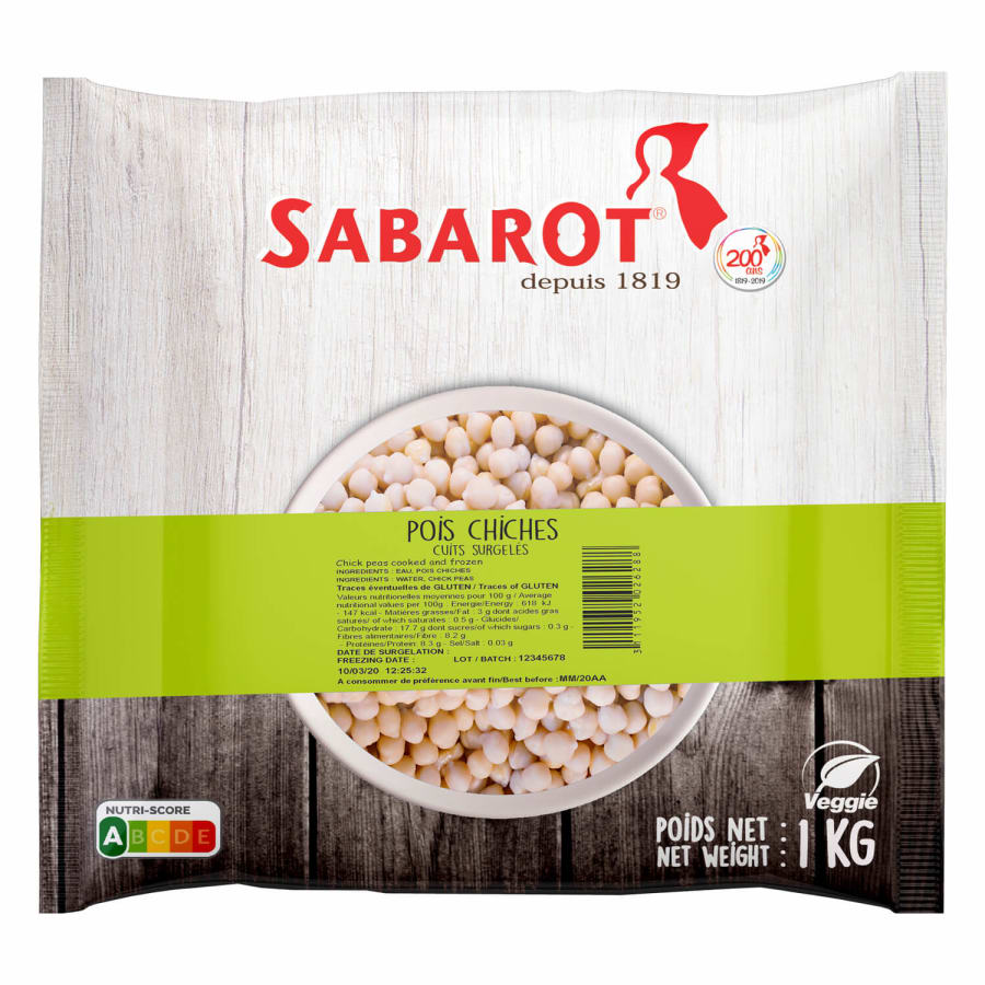Kjúklingabaunir frystiv. IQF 1kg (6 stk/ks)