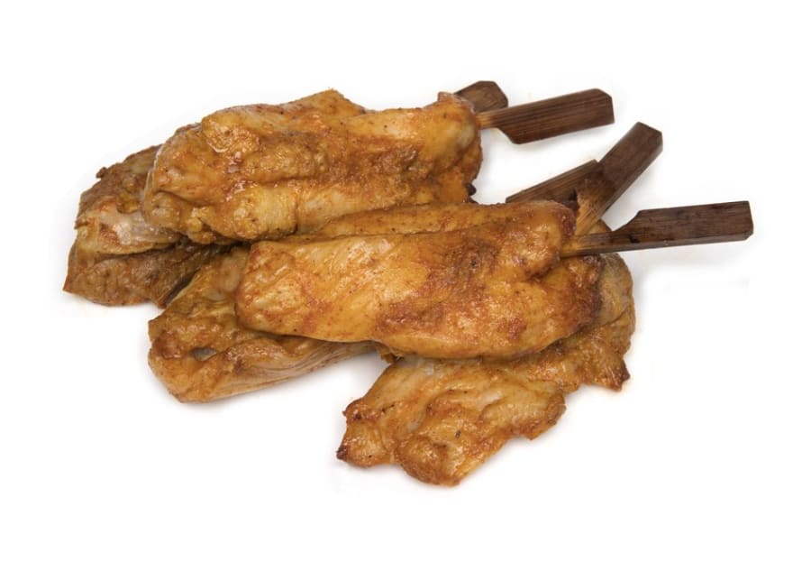 Kjúklingaspjót elduð Tandoori lærakjöt 50stk