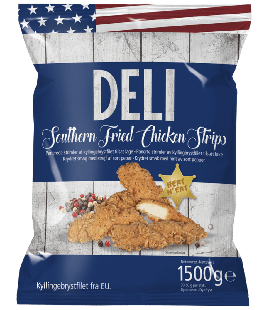 Kjúklingastrimlar Southern Fried 1,5kg