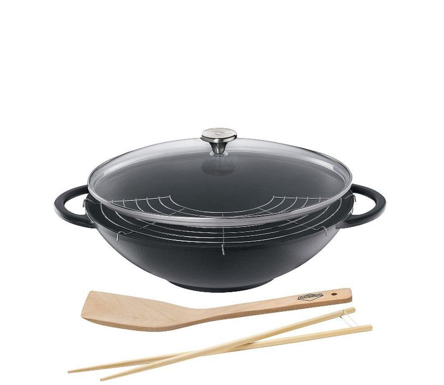Kuchenprofi Wok panna m/glerloki 36cm