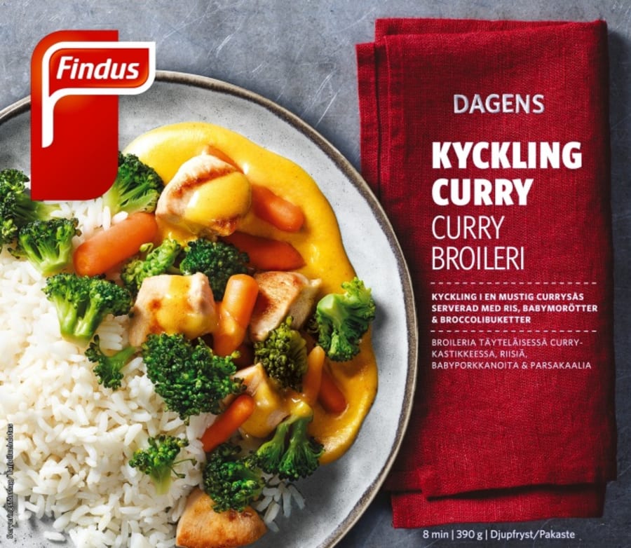Kycklingfilé curry 390g-Dagens