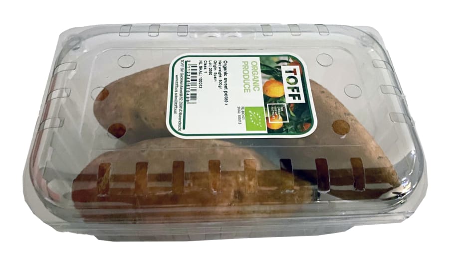 Lífrænar Sætar Kartöflur Pakkaðar