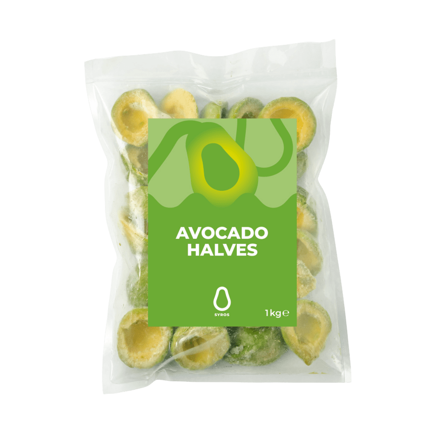 Lárpera Avocado helmingar IQF 1kg (6stk/ks)
