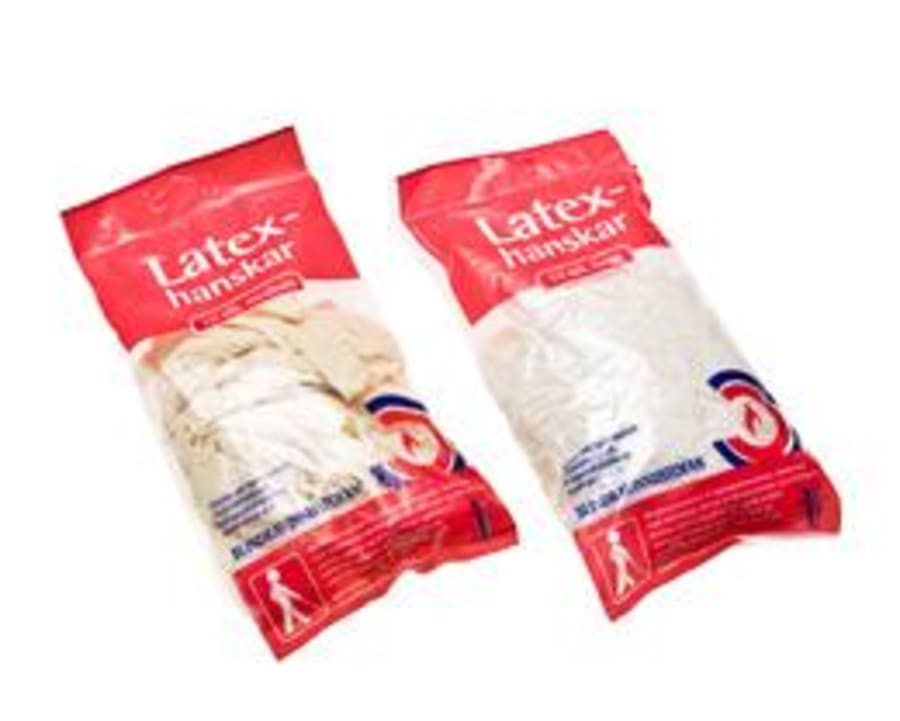 Latex hanskar large 10stk