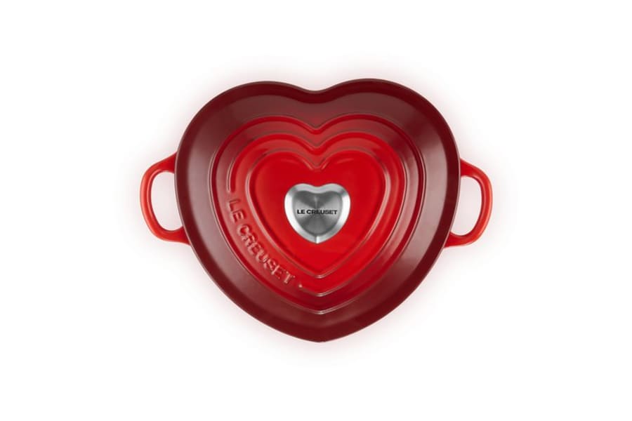 Le Creuset Hjartalaga pottur 20cm Cerise