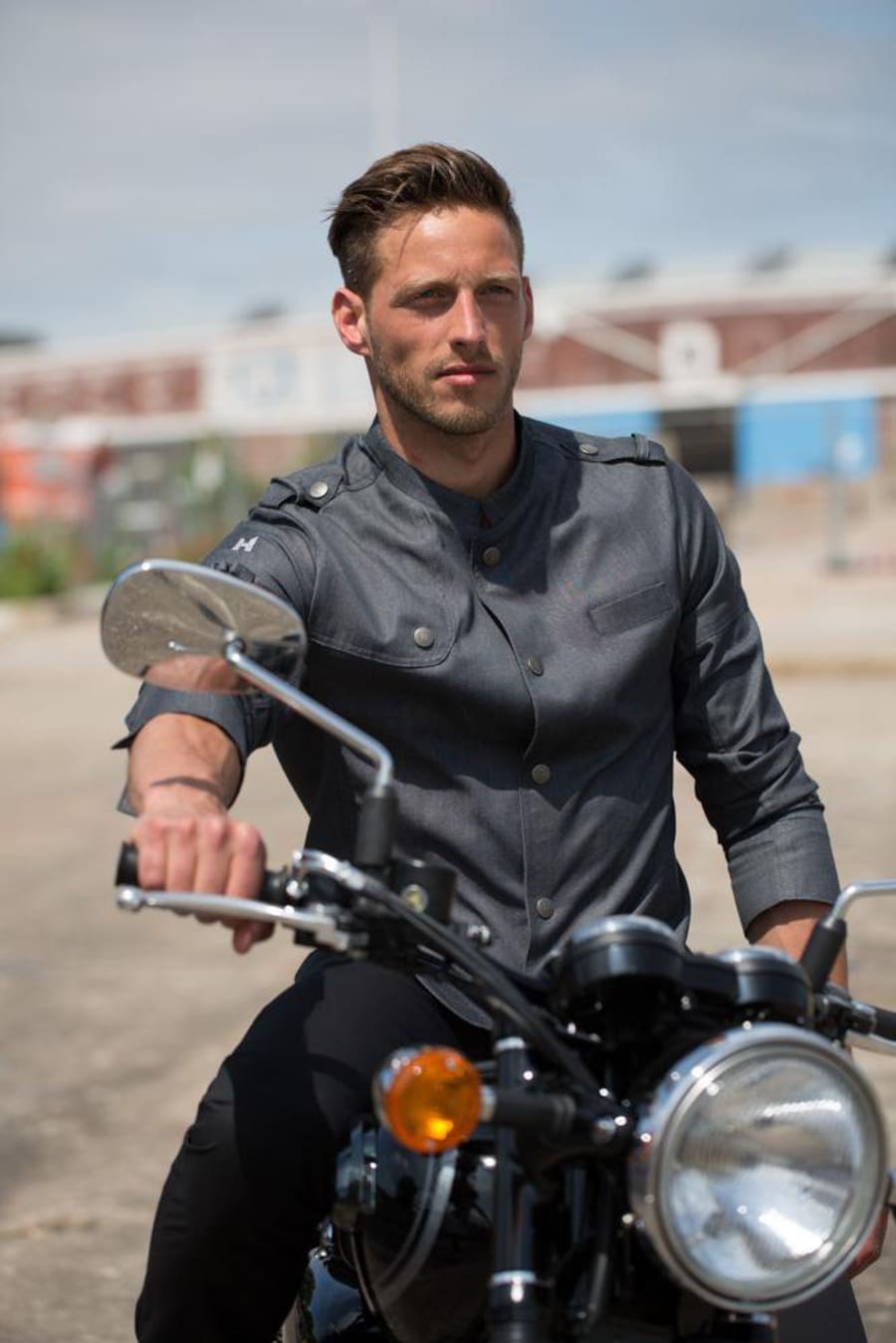 Le nouveau Kokkajakki herra Urban black denim  S